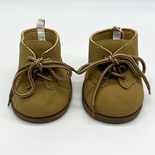 Build A Bear High Top Brown Lace-Up Work Construction Hiking Boots Teddy Shoes