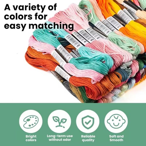 Versatile Embroidery Floss Thread Set for Beginners to Expert Needleworkers - Picture 4 of 15