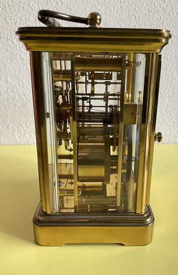 Matthew Norman Tischuhr 1751 A Messing vergoldet mit Schlagwerk