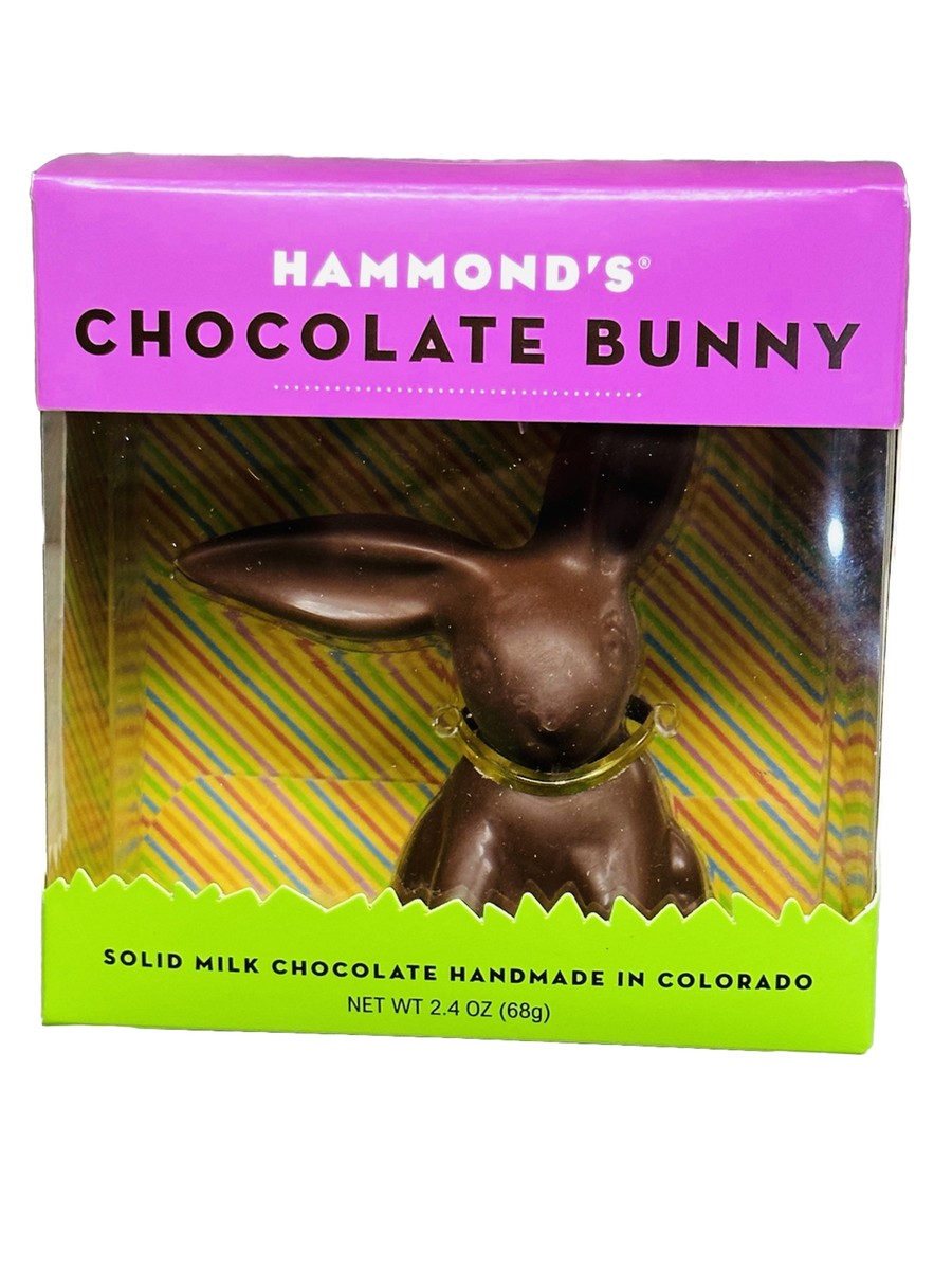 Hammond's Chocolate Bunny Solid Milk Chocolate Made In Colorado