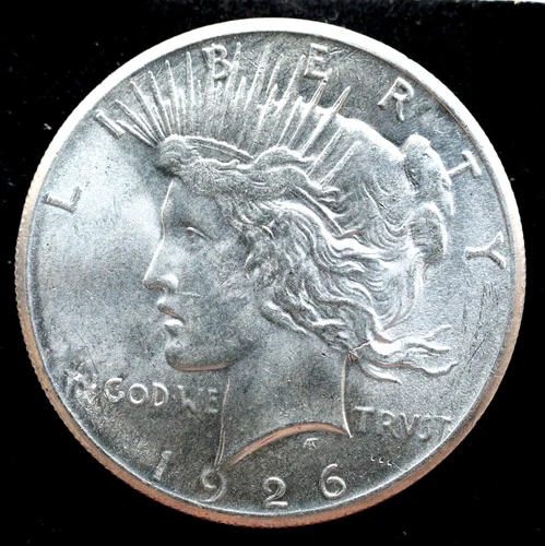 KAPPYSCOINS G2977   1926  GEM  BU PEACE SILVER DOLLAR A NICE ONE
