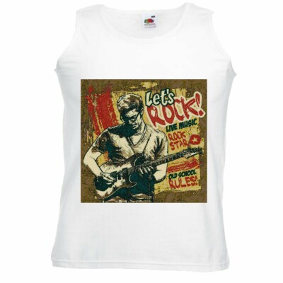 Tank Top LET`S ROCK LIVE MUSIK ROCK STAR TECHNO JAZZ FUNKY SOUL TRANCE FESTIVAL