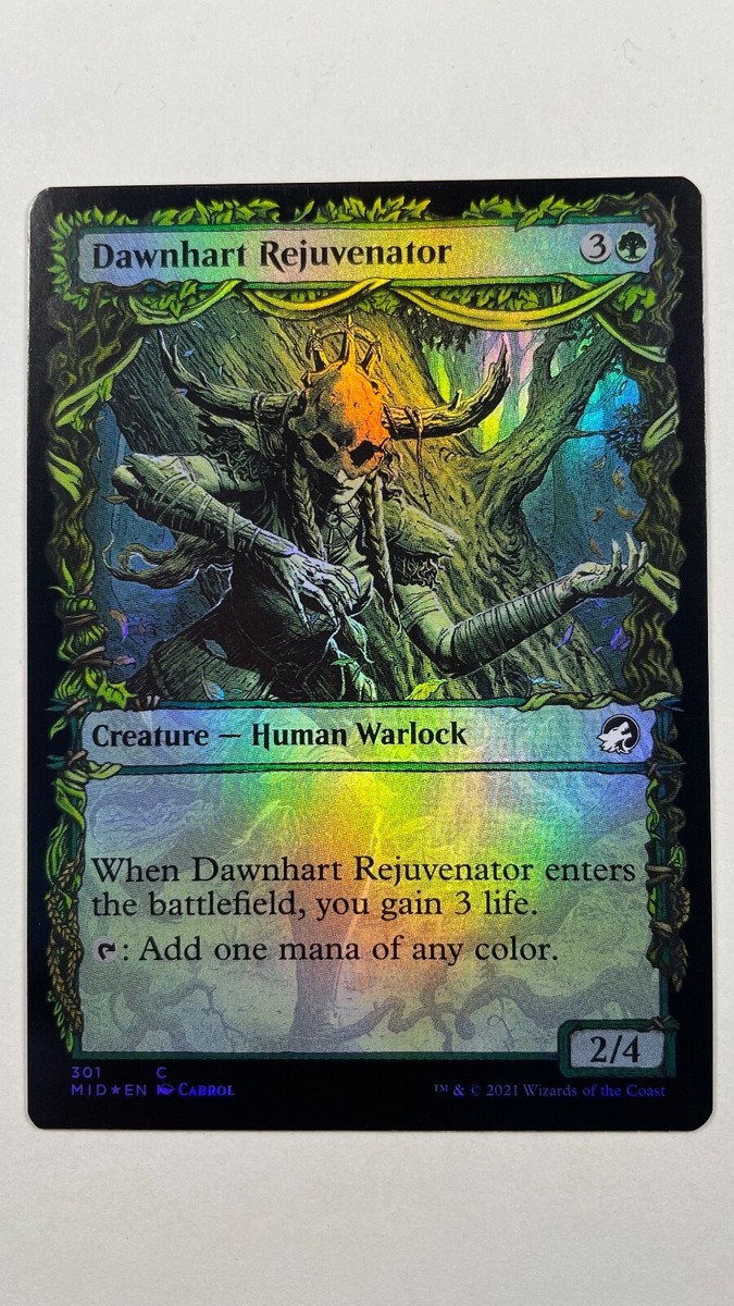 MTG Innistrad Midnight Hunt Dawnhart Rejuvenator Showcase Foil