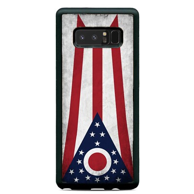 Grunge Ohio State Flag Case Cover Samsung Galaxy Note 20 Ultra 10 Plus 9 8