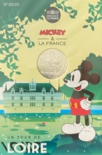 Coin 10 Euros Silver 333/1000 Mickey Loire 03/20 In Blister