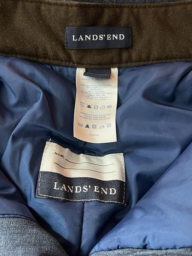 Pantaloni da neve blu Lands End gioventù taglia 12 inverno sci snowboard tasche isolate - Foto 18 di 19