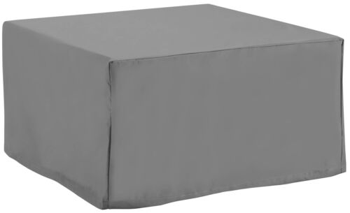 Patio Furniture Covers, Waterproof Square Ottoman and Outdoor Table Cover, Gray