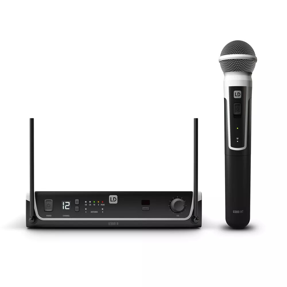 LD SYSTEMS U306 HHD Microfono palmare wireless 12 ch. 100 m. portata 6 bande