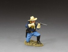KING COUNTRY THE REAL WEST TRW197 U.S. CAVALRY TROOPER KNEELING FIRING CARBINE
