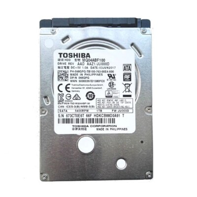 Toshiba 1TB MQ04ABF100 5400RPM 128MB Cache SATA