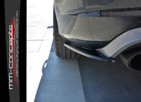 CUP Diffusor Seiten Ansatz SET Schwarz FüR Volvo V60 Polestar Facelift Flap Heck
