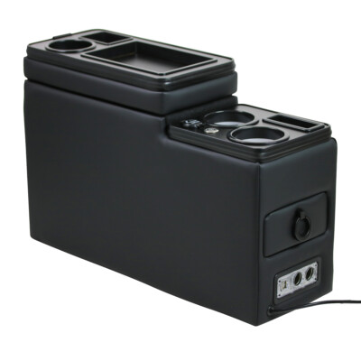 Black Edition Mittelkonsole USB Staufach für Toyota Proace Verso mit LED