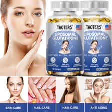 Fast Absorbing Vitamin C + Liposomal Glutathione Supplement 120 Capsules-1900 Mg