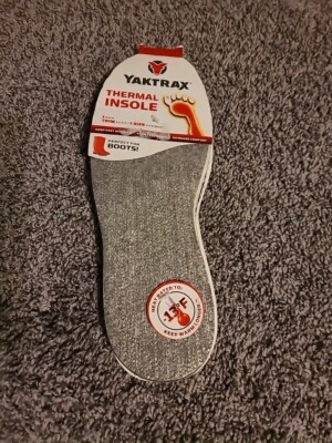 Yaktrax Thermal Insole Heat Rated to -13° Keep Warm Longer One