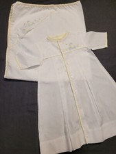 Vintage Little Me Layette Gown  Matching Blanket
