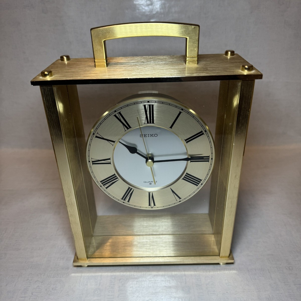邦楽 Seiko SEIKO JAPAN LARGE QUARTZ CARRIAGE CLOCK QZ893G | eBay