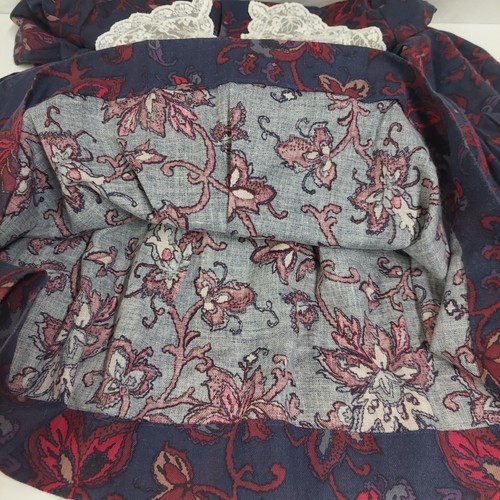 LAURA ASHLEY Vintage Dress Floral Prairie Preppy Drop Lace Collar Belted UK 10 - Bild 24 von 24