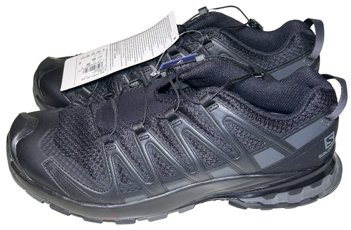 Salomon Hombres Talla 9.5 XA PRO 3D V8 Trail Running Zapatos Negro/Negro/Imán - Imagen 4 de 12