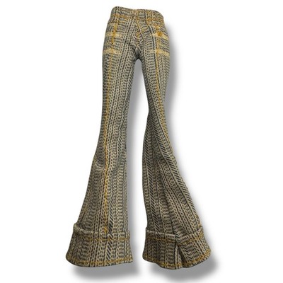 Bratz Doll Girl Clothes Brown Tan Tweed Style Pants Replacement