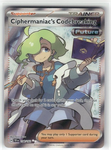 Ciphermaniac's Codebreaking 198/162 Ultra Rare Temporal Forces Pokemon Holo NM