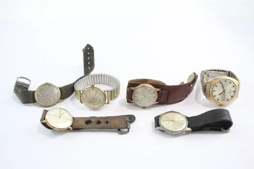 Assorted Vintage Mechanical Watches Smiths Timex Kienzle SPARES/REPAIRS x 6