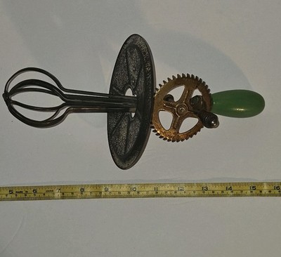 1920s Original Vintage Rustic Hand held Manual Mixer/ Egg Beater potato