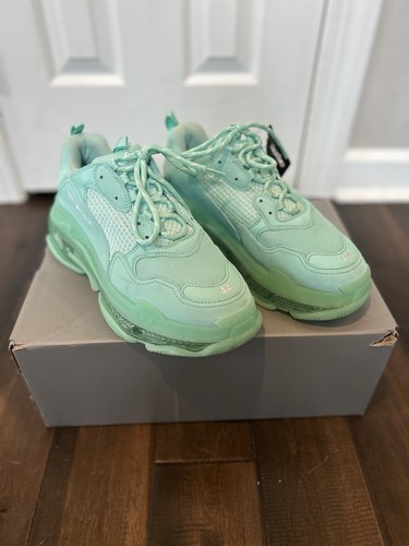Balenciaga Triple S Clear Sole Mint Green Men’s Size EU 44/ US 11 Pre-Owned