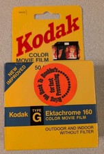 Kodak Type G Ektachrome 160 Color Movie Film 50  Exp 12/82, NOS Sealed Super8