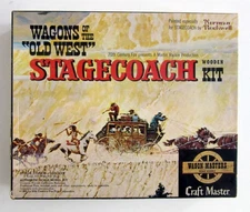 Wagons of the Old West. STAGECOACH Wooden Kit, by Craft Master