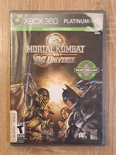 Mortal Kombat vs. DC Universe - Microsoft Xbox 360 No Manual FREE FAST SHIPPING