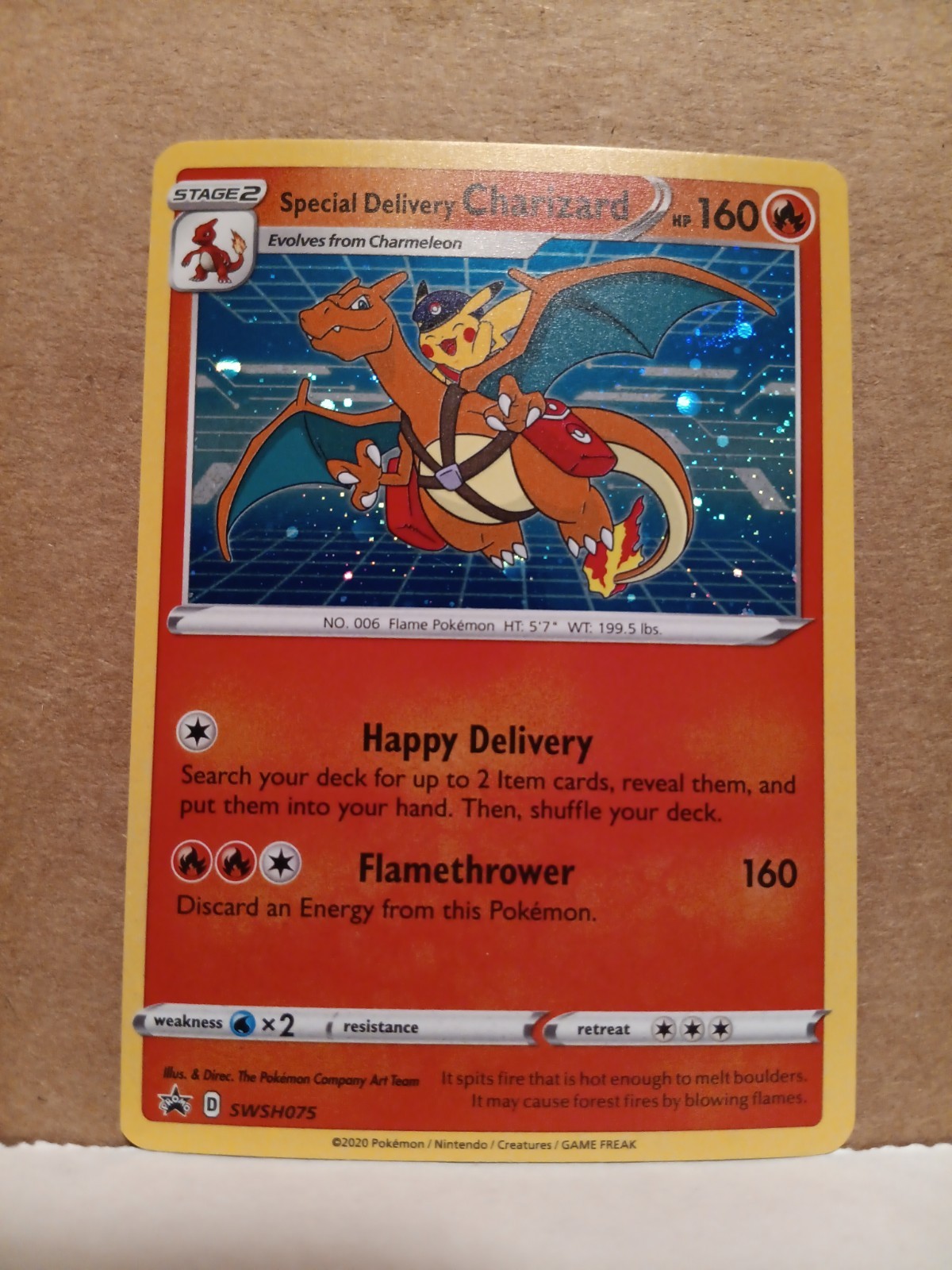 Special Delivery Charizard SWSH075 SWSH: Sword & Shield Promo Cards Holo