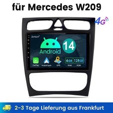 128G Android 14 Autoradio F&uuml;r Mercedes Benz C-Klasse W203 W209 W208 GPS Navi BT