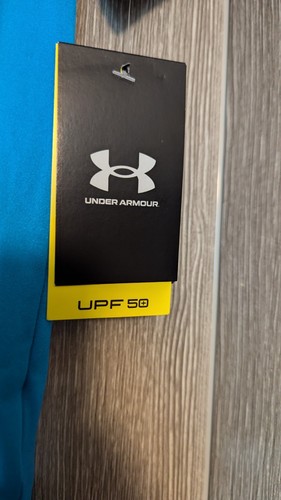 NWT Under Armour Swim/ Big Logo/ Boy's Size 6 Blue/ UPF 50 - Picture 3 of 6
