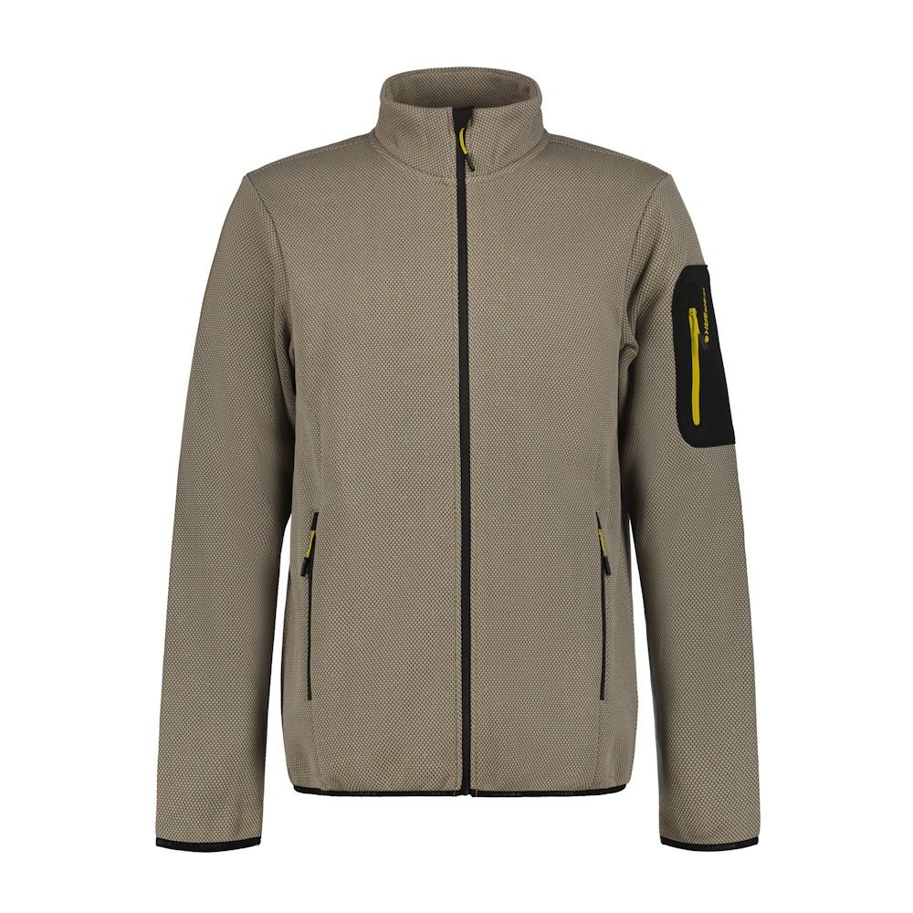 Gilet polaire homme Icepeak Bredstedt marron anti-boulochage doux et léger