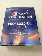  Crest 3D Whitestrips PRO-Results level 12 whiter -40 Strips- New