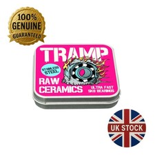 TRAMP Ceramic Skateboard Bearings??8 Pack??ABEC-11??Stainless Steel??608