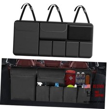 Car Trunk Organizer Backseat Hanging Organizer Large Capacity 40" x 18" Black