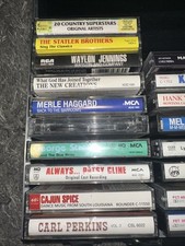 Vintage Lot of 18 Cassette Tapes Country Artist George Strait Merle Haggard Etc