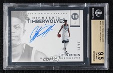 2017-18 Encased Rookie Scripted Signatures 94/99 Justin Patton BGS 9.5 Auto 3nn