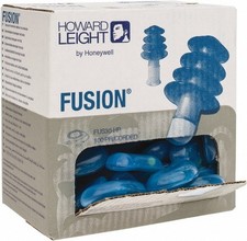 50 Pairs Reusable HOWARD LEIGHT Earplugs Fusion Corded Regular Ear defender