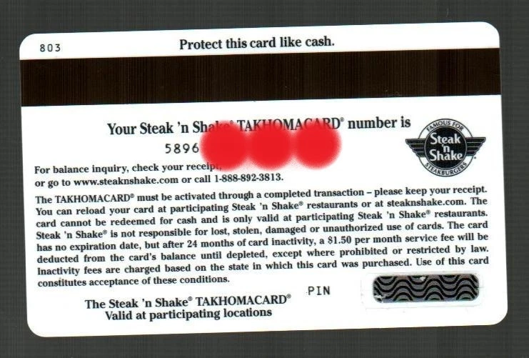 STEAK 'N SHAKE Sizzle Spider and Web, Glow in the Dark Gift Card ( $0 ) - Image 2 of 2