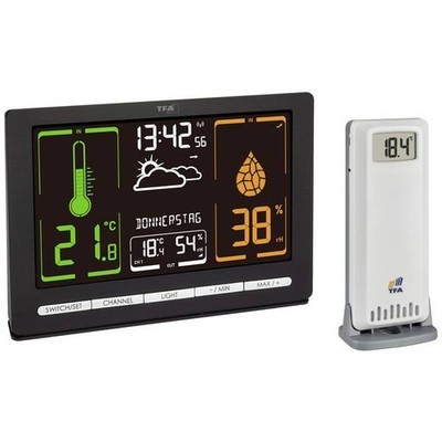 TFA Dostmann 35.1132.01 Wireless Weather Station METEOCHROME Digital Weather Station