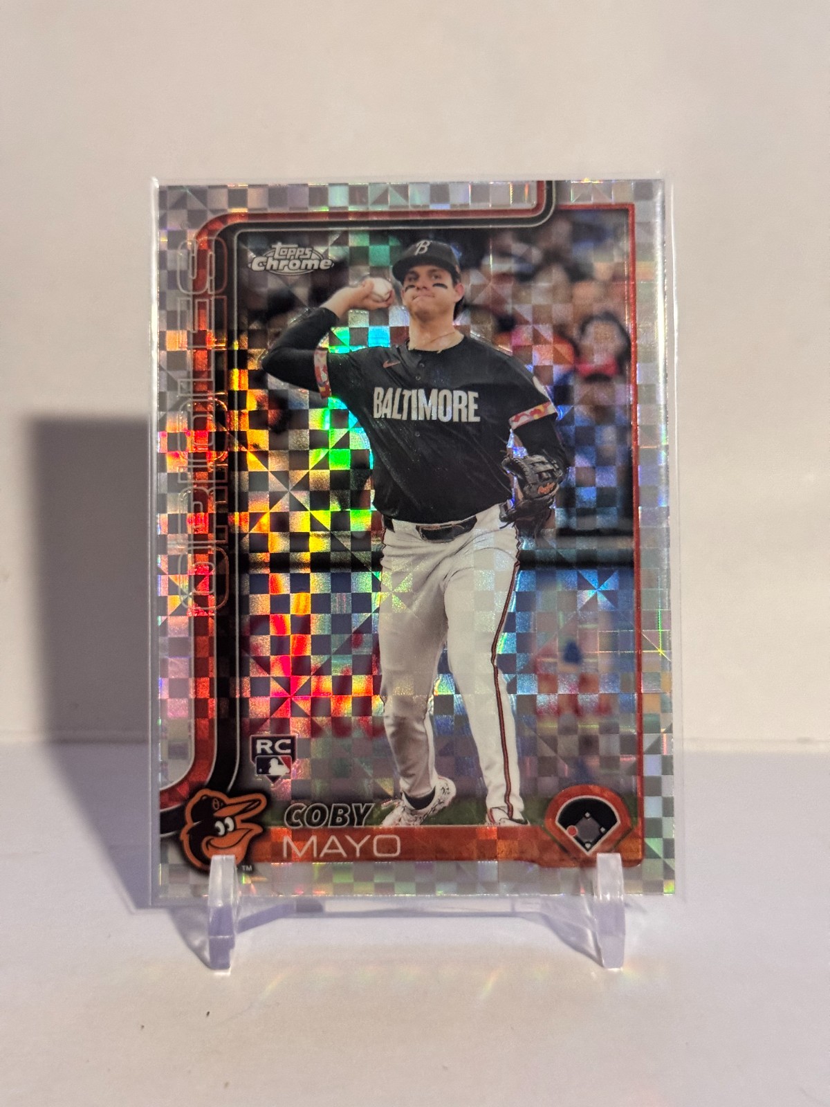 2025 Topps Chrome - Coby Mayo #120 X-Fractor (RC)