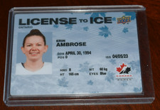 2023-24 Upper Deck Team Canada Juniors License to Ice Erin Ambrose