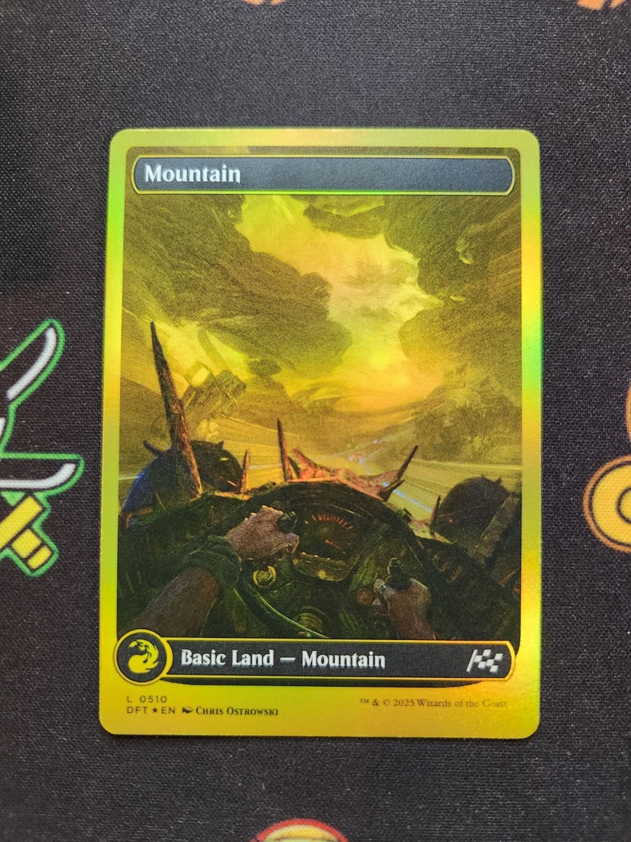 EXACT CARD PICTURED Mountain Gold Full Art DFT 0510 MTG