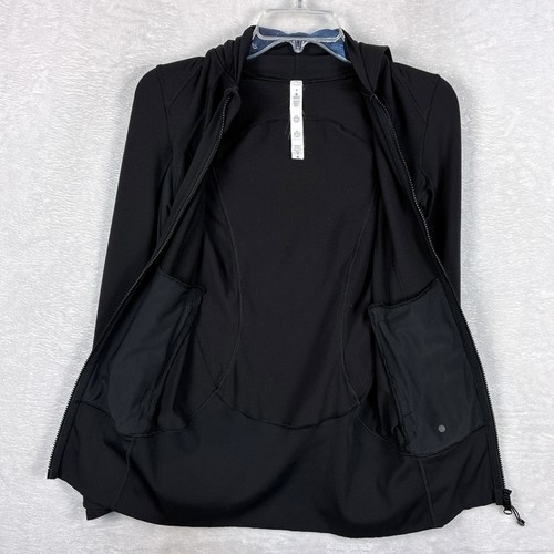 Giacca Lululemon Daily Practice Donna 4 Nera Preppy Elasticizzata Palestra Corsa Yoga - Foto 8 di 11