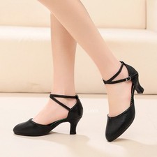 Girls Modern Latin Dance Shoes Women Ballroom Tango Dancing Shoes Closed Toe