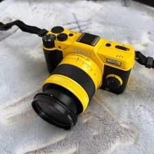 PENTAX Q7 Digital Camera Double Lens Kit Yellow with 2 Batteries & Guide Book U