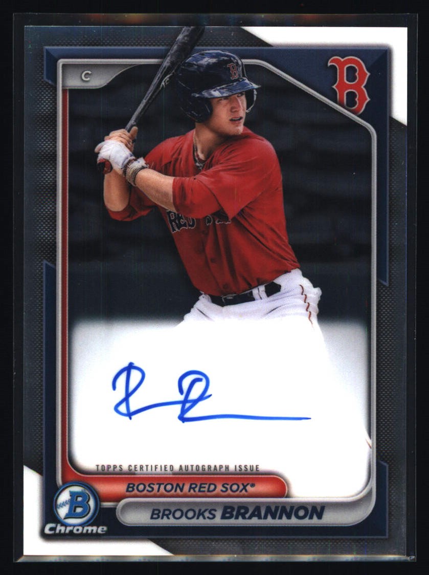 2024 Bowman Chrome #CPA-BB Brooks Brannon Prospect Auto Boston Red Sox
