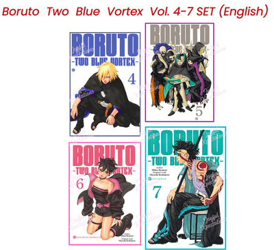 Boruto: Two Blue Vortex Manga (Volume 4-7) SET English Version